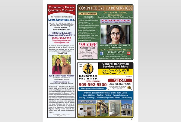 Claremont/Upland Quarterly Magazine – Page 21